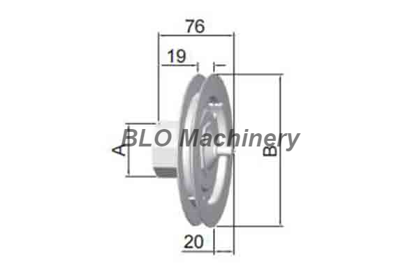 Steel Pulley with Pivot for Steel Wire